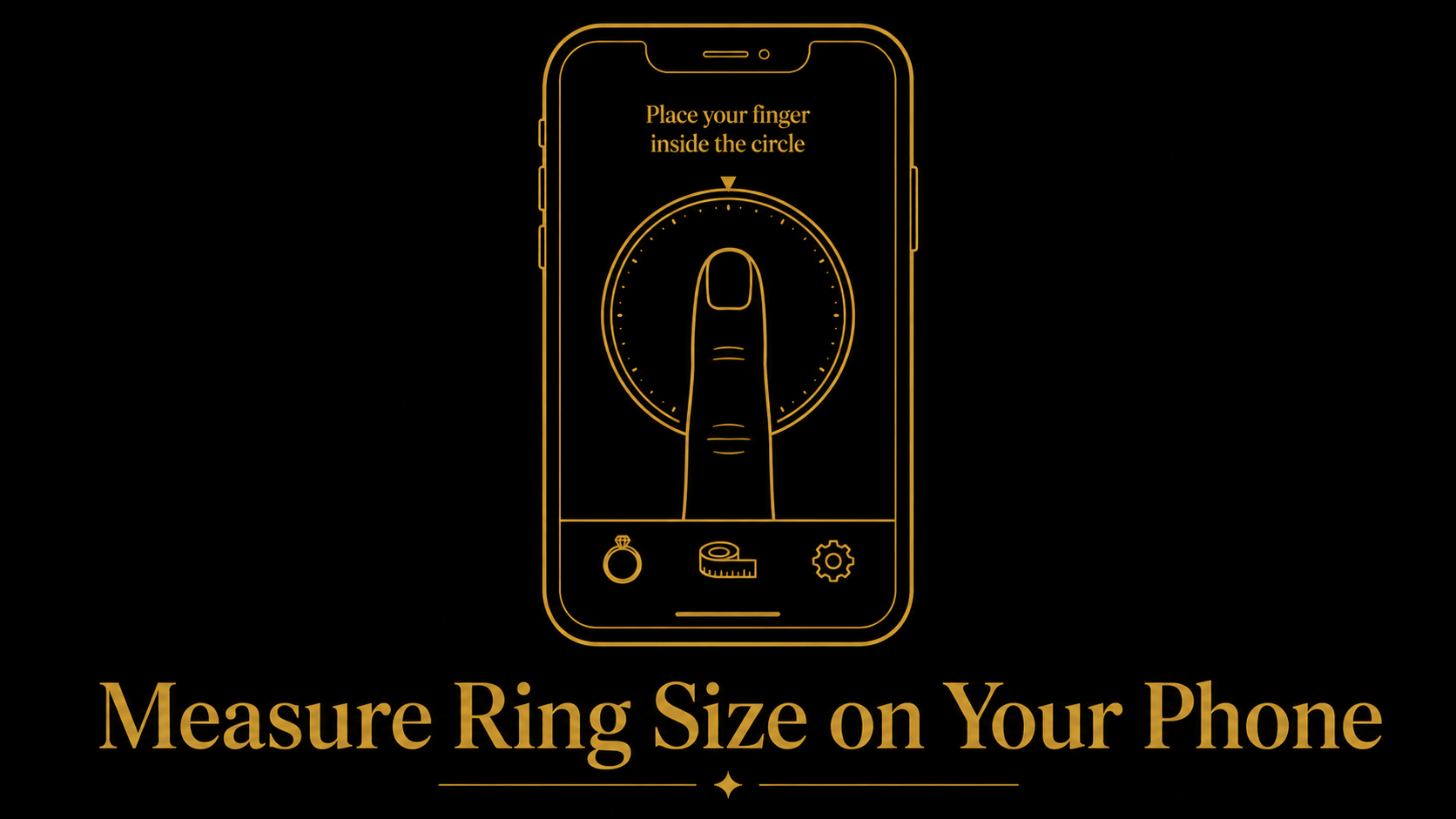 Measure Ring Size on Phone Screen